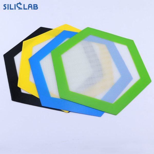 13cm Hexagonal silicone grid mat