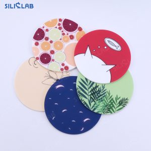 9cm round printed coaster