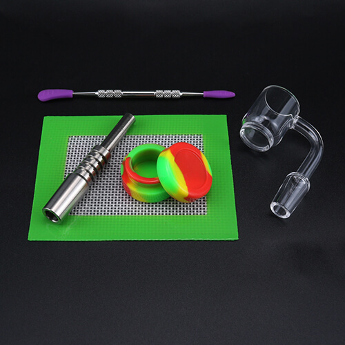 Siliclab Custom Travel Gift Bag Dab Kit 410 Stainless Steel 10pcs Dab Tool  Oil Wax Dabber - Siliclab