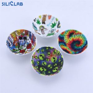 Large Size Water Transfer Printing Silicone Tobacco Smoke Bowl