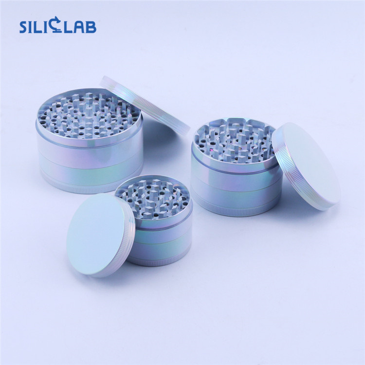 Mermaid colored Zinc alloy grinder product display