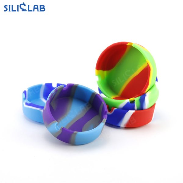 Round Shape Silicone Ashtray