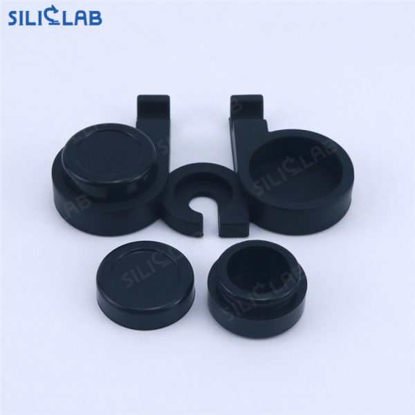 black 2+1 silicone container