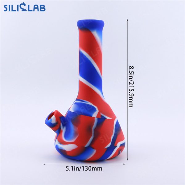 chunky silicone bong - size