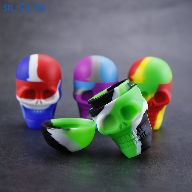 15ml Skull Silicone Wax Container