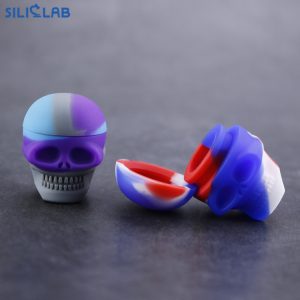 3ml skull silicone wax container