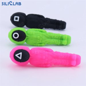 Squid game silicone hand pipe