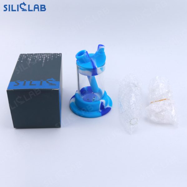 classic silicone glass dab rig