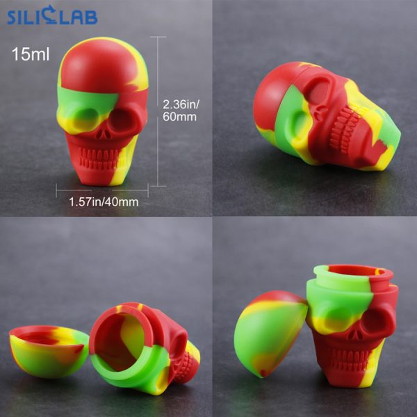 dab smoking wax container silicone weed jars container
