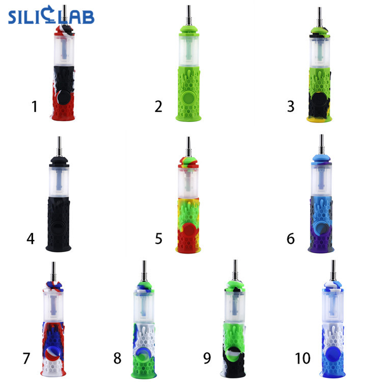silicone nector collector with 10mm titanium nail