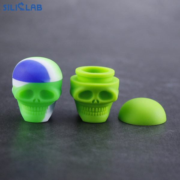 skull silicone wax container 3ml