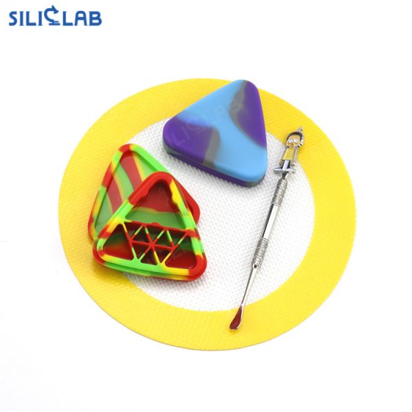 triangle wax container silicone