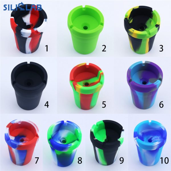 Handmade silicone ashtray