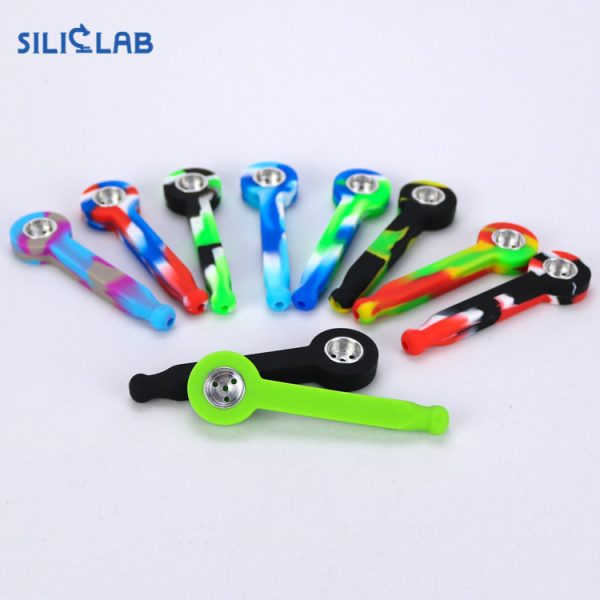 Mini silicone smoking pipe