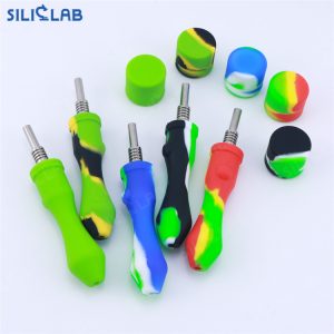 Silicone Nectar Collector with Titanium Tip - Haze Emporium