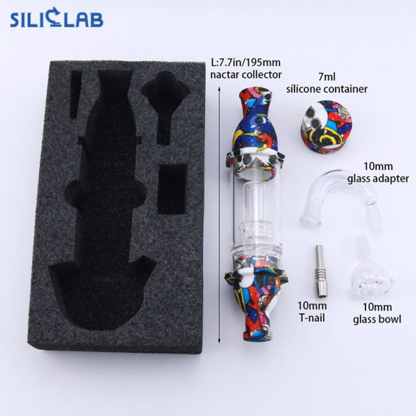 printed silicone glass nectar collector