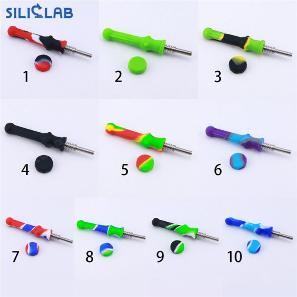 silicone dab straw