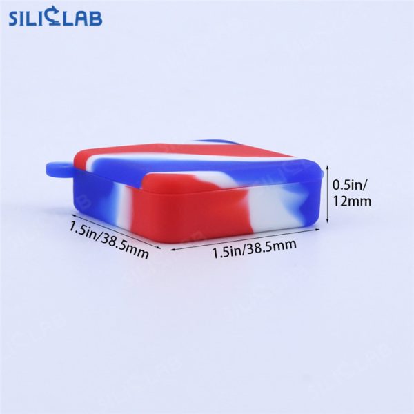 9ml square silicone container