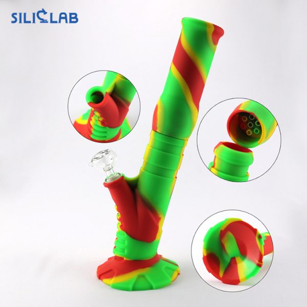 inclined silicone bong