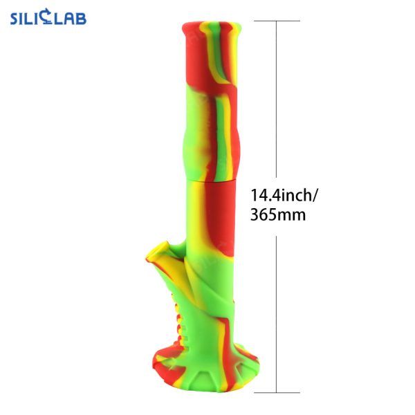 straight silicone bong 14 inch