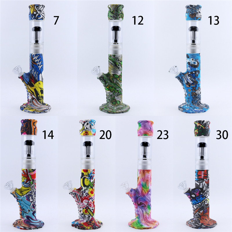 Bongs Pattern Style With Intermediate Glass Filter