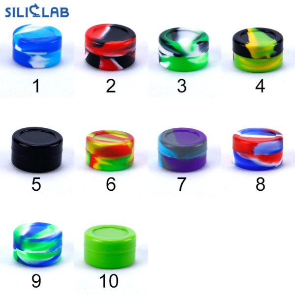 silicone jars dab wax container