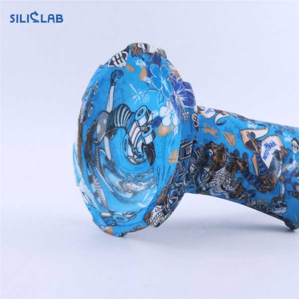 STRAIGHT NECK DOME GLASS BEAKER WATER PIPE