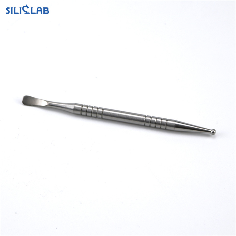Spoon and Ball Double End Titanium Dabber 110mm - Siliclab
