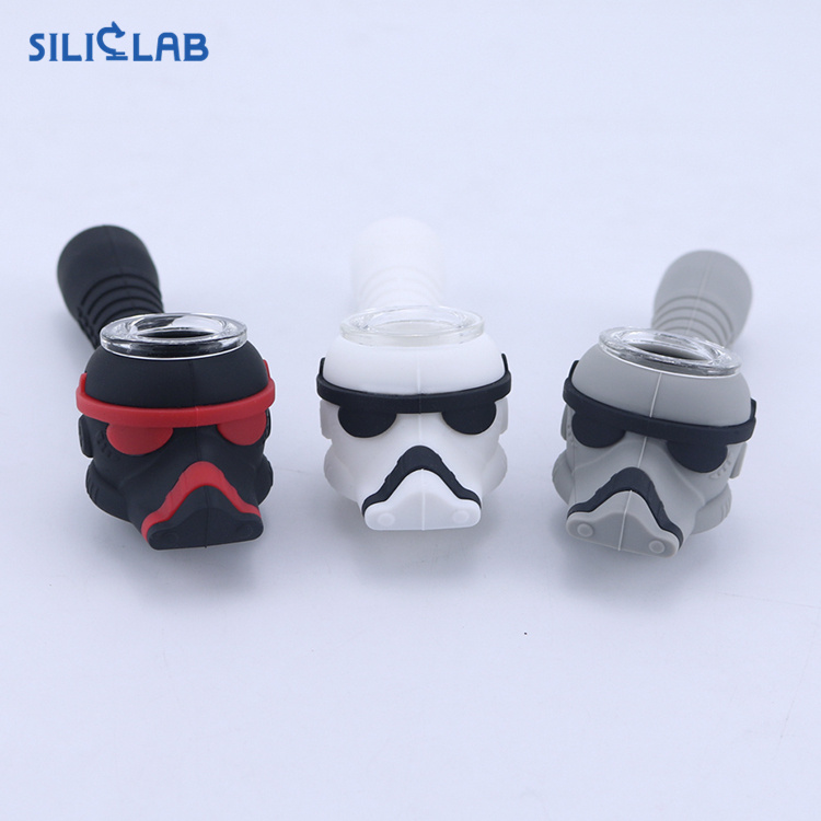 Stormtrooper Silicone Pipe Cool Soldier Tube 4”