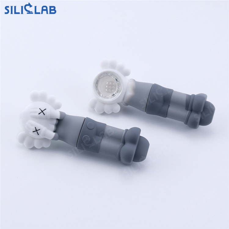 Kaws Silicone Pipe Quick Smoke 2Pcs Design 4.5”
