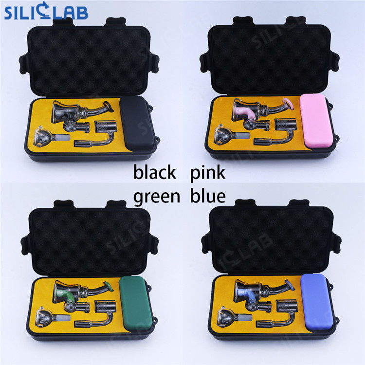 Palmable Mini Glass Bong Smoking Kit Gift Set mix