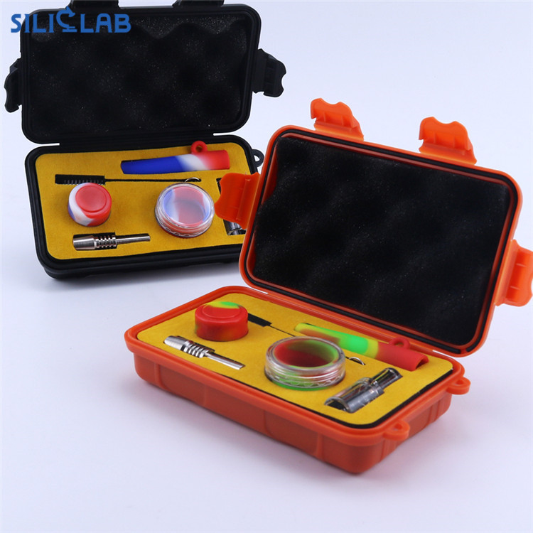 Silicone One Hitter Smoking Dab Kit Gift Set
