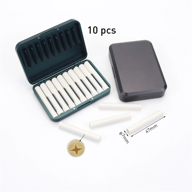Open 10-slot aluminum carry case holding empty HNB paper tubes